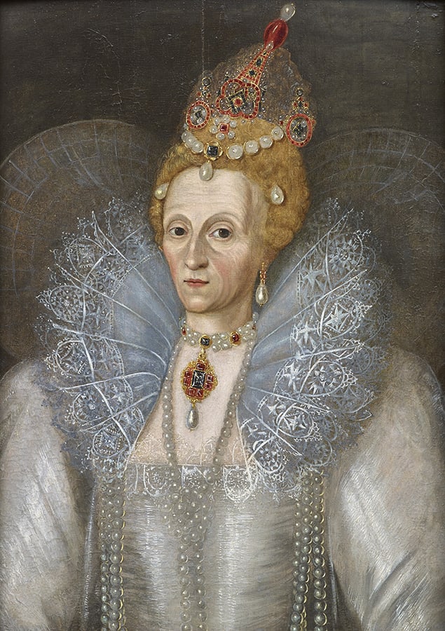 portrai of Queen Elizabeth I by a Follower of Marcus Gheeraerts the Younger