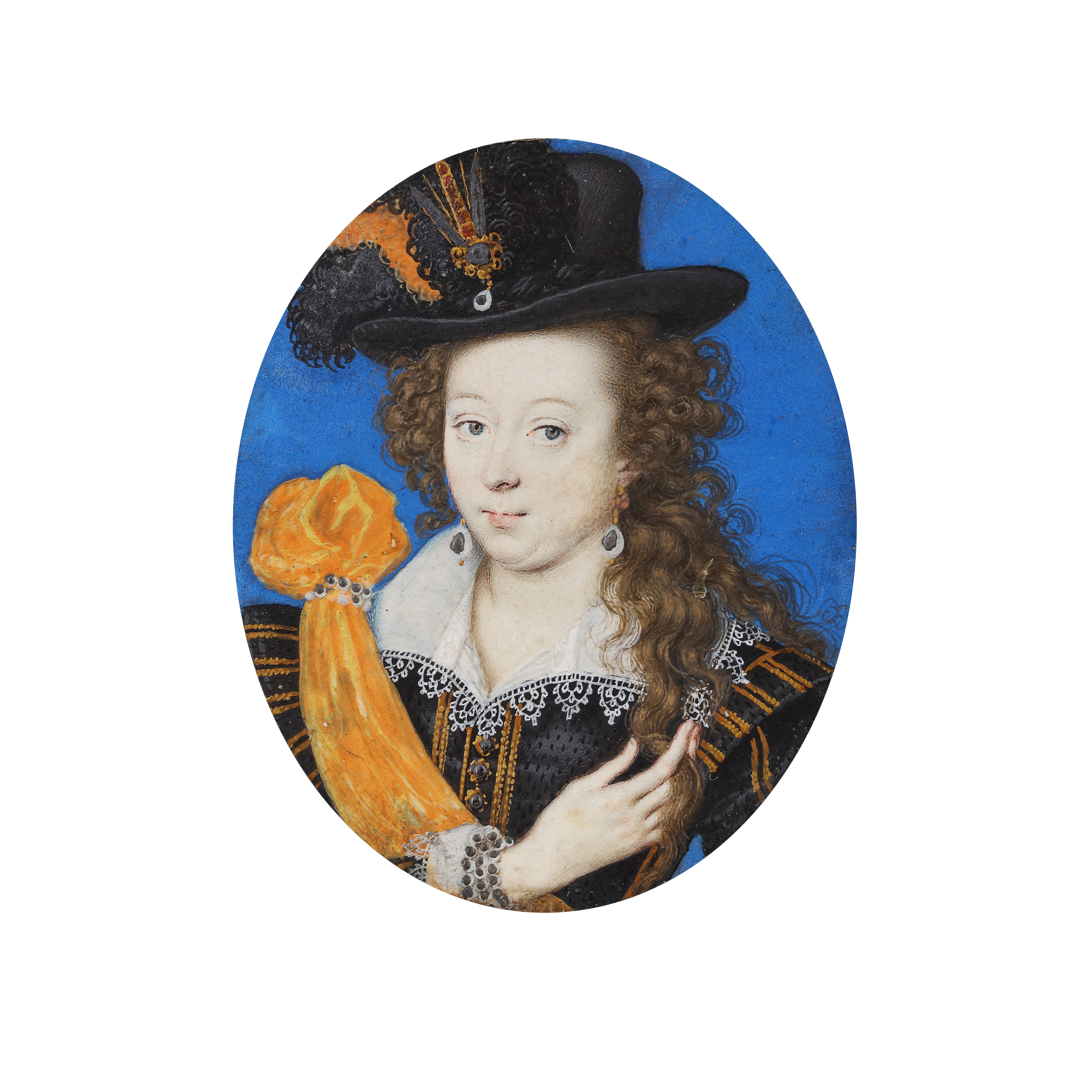 Isaac Oliver, lady in masculine dress