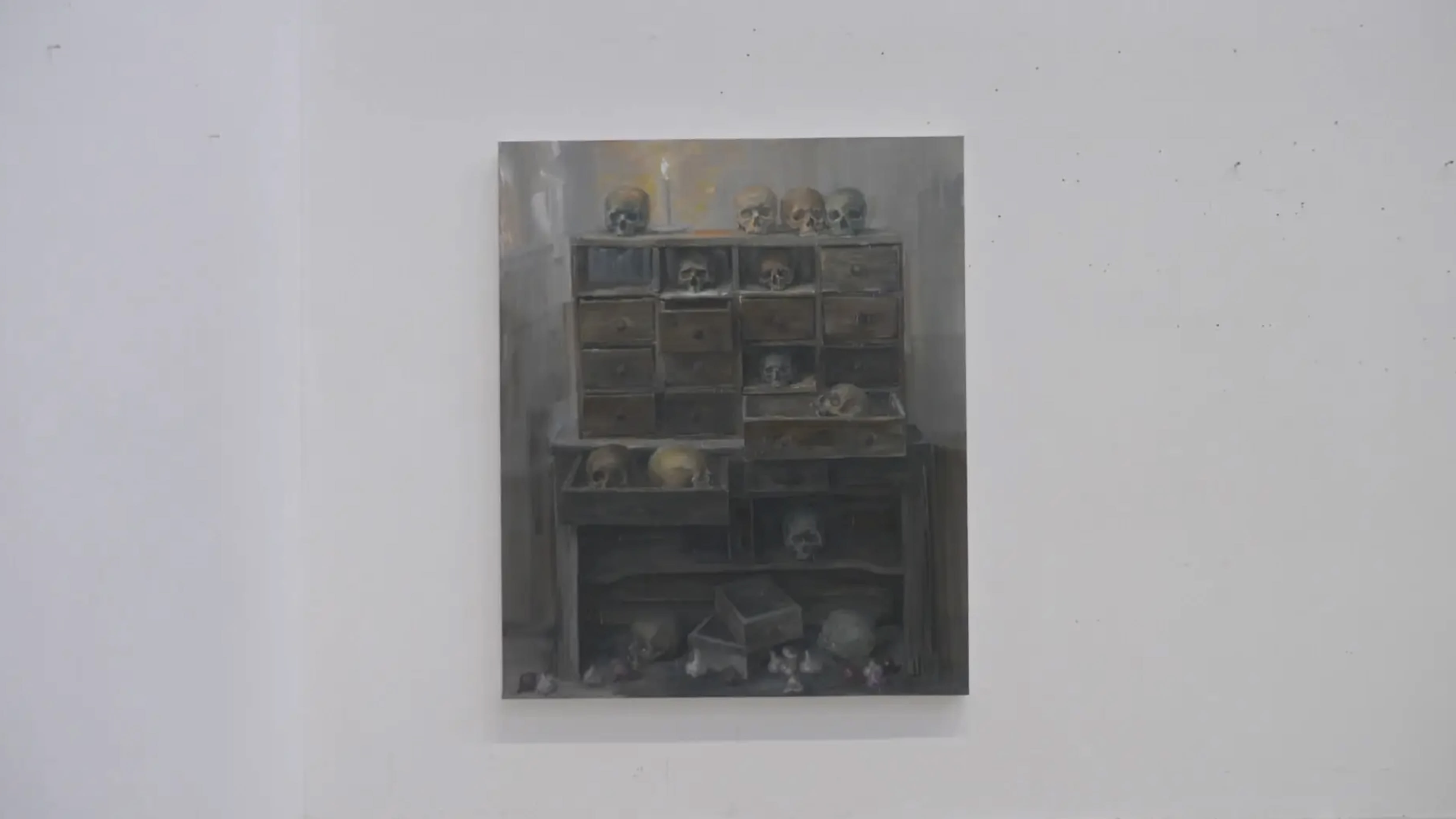 Yan Pei-Ming in his Studio