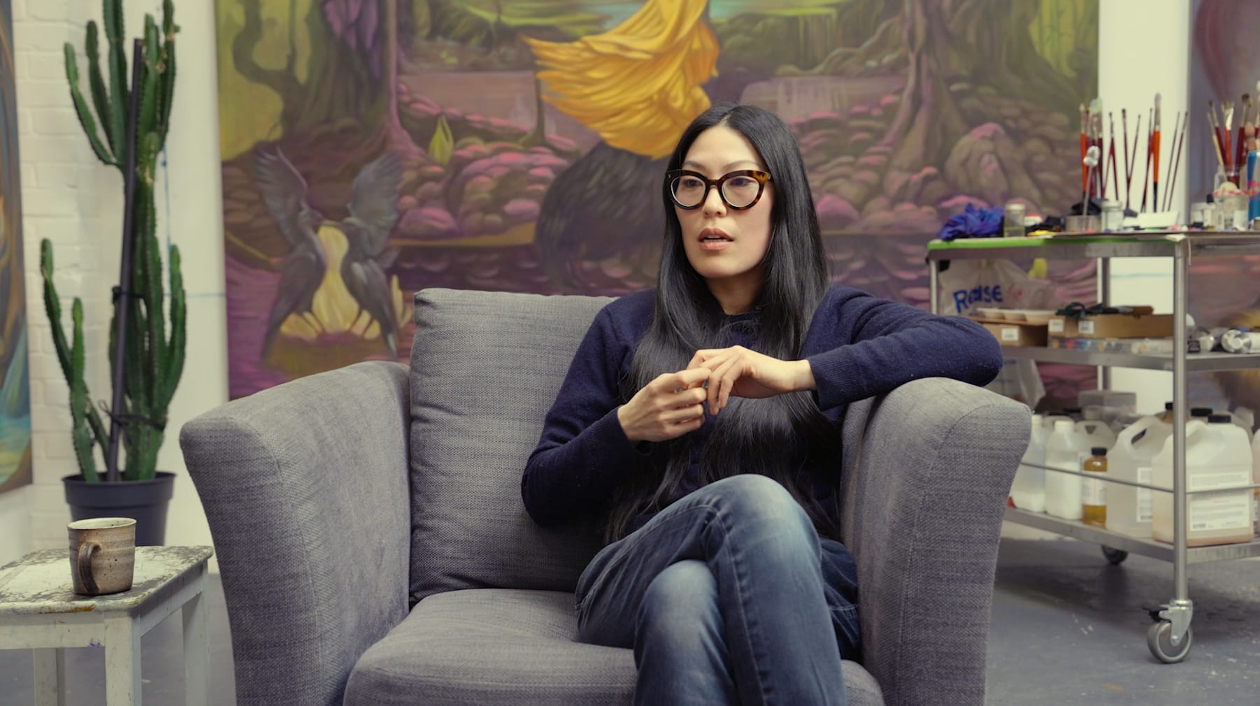 Watch a video of the artist discussing her new works and the exhibition.