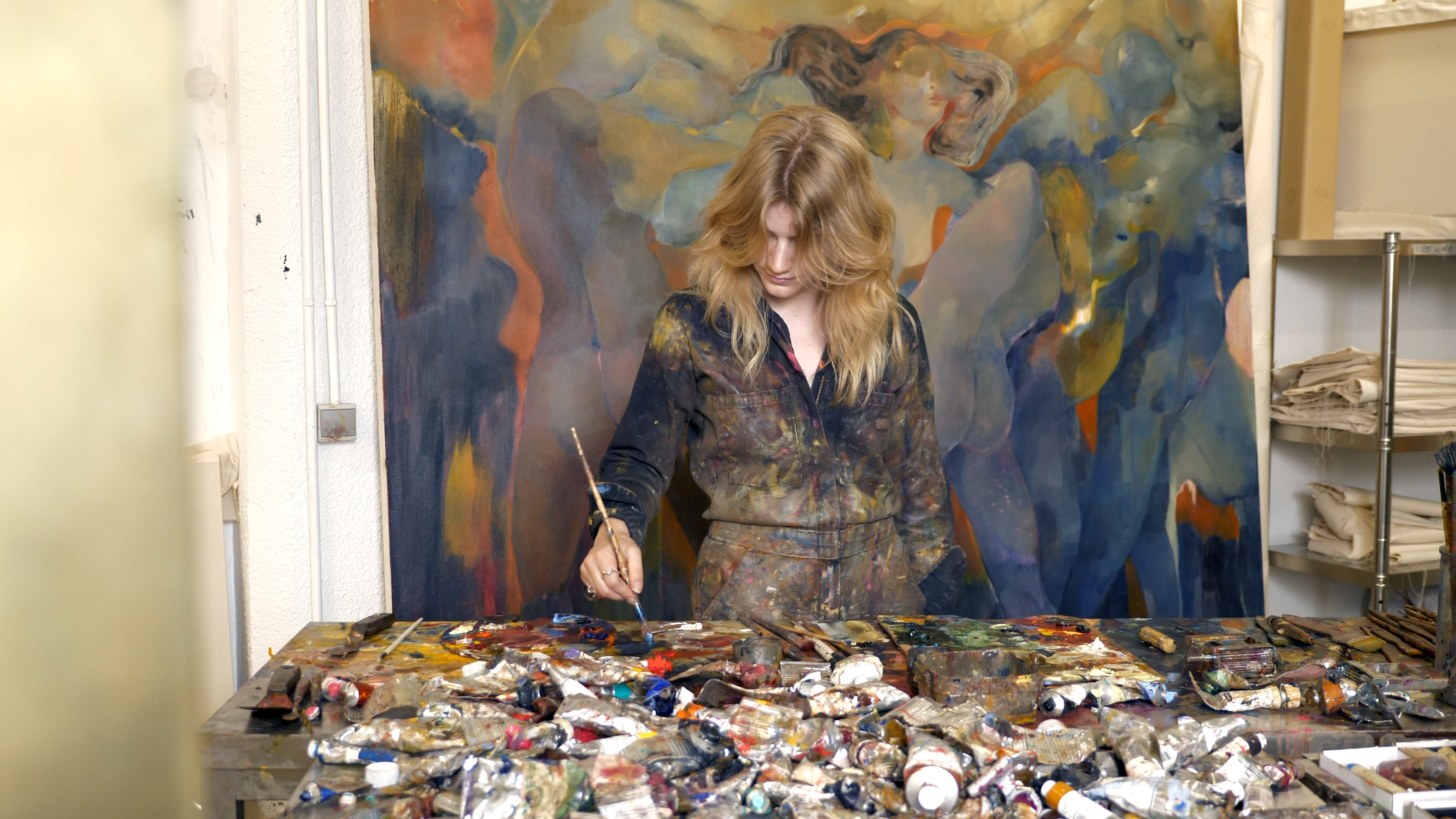 Watch the artist discuss the exhibition