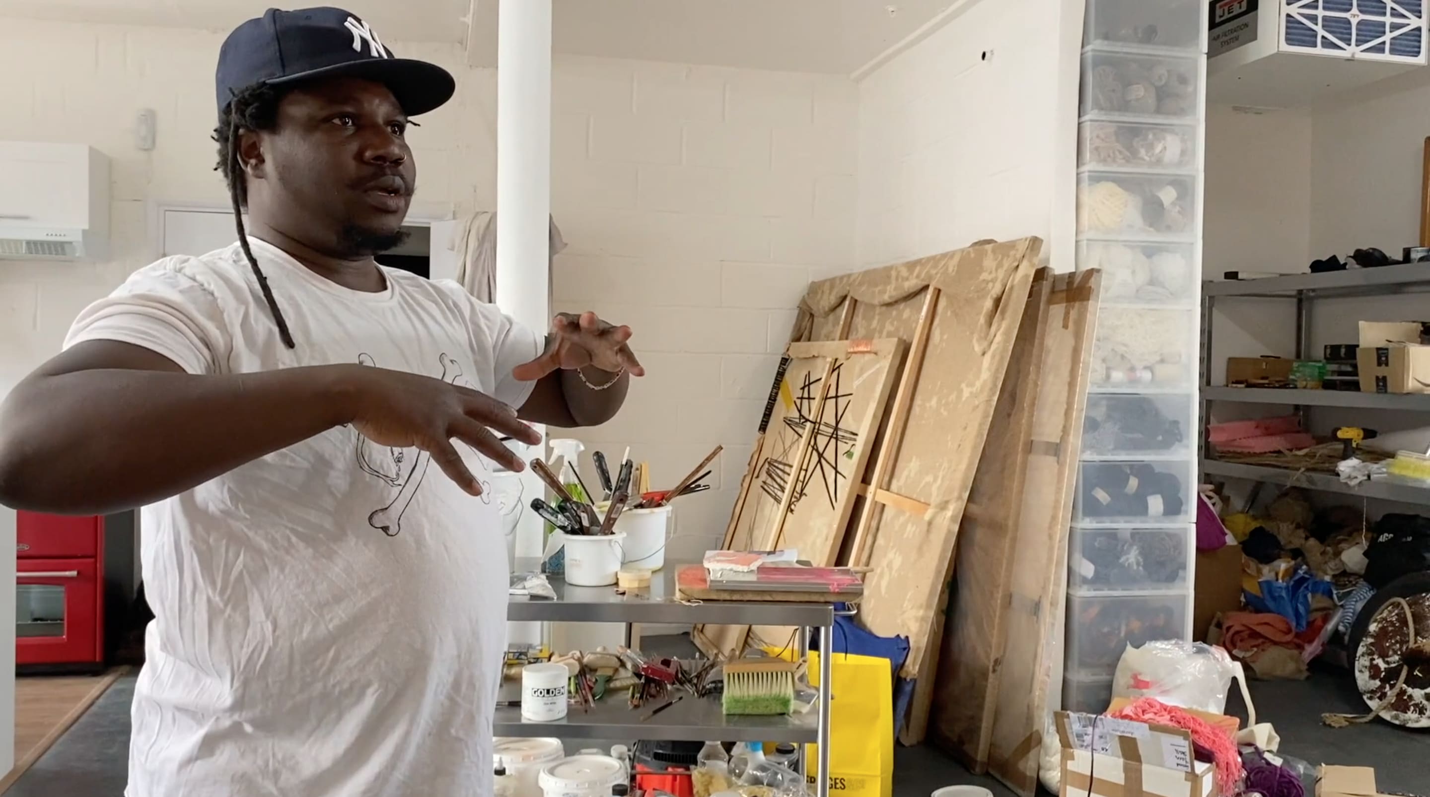 Alvaro Barrington; A Focus in Painting at Thaddaeus Ropac London Ely House (2020)