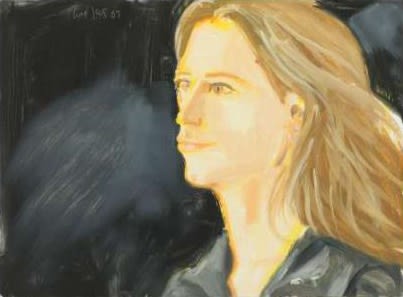 Stephanie, 2007, Oil on board, 12 x 16 inches (30.5 x 40.6 cm)