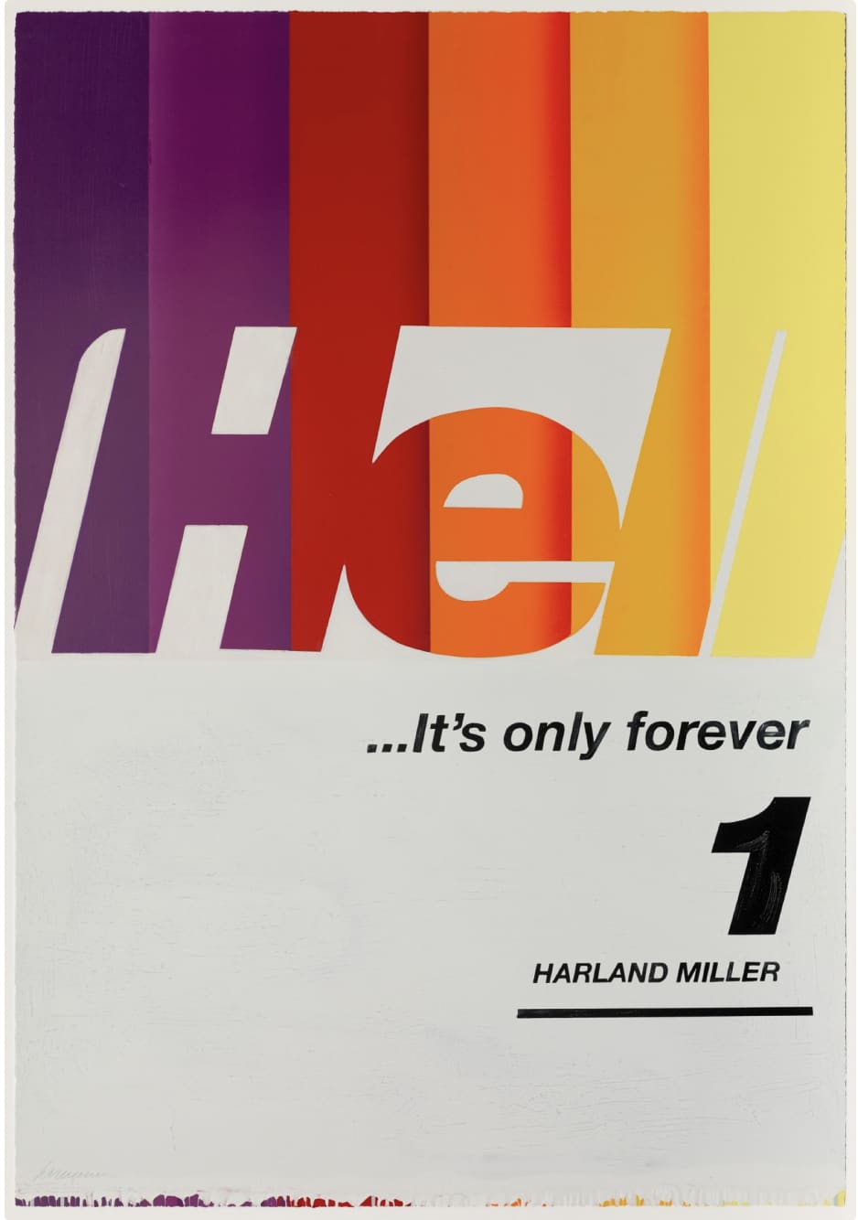 Harland Miller Hell... It's Only Forever 1 Woodcut