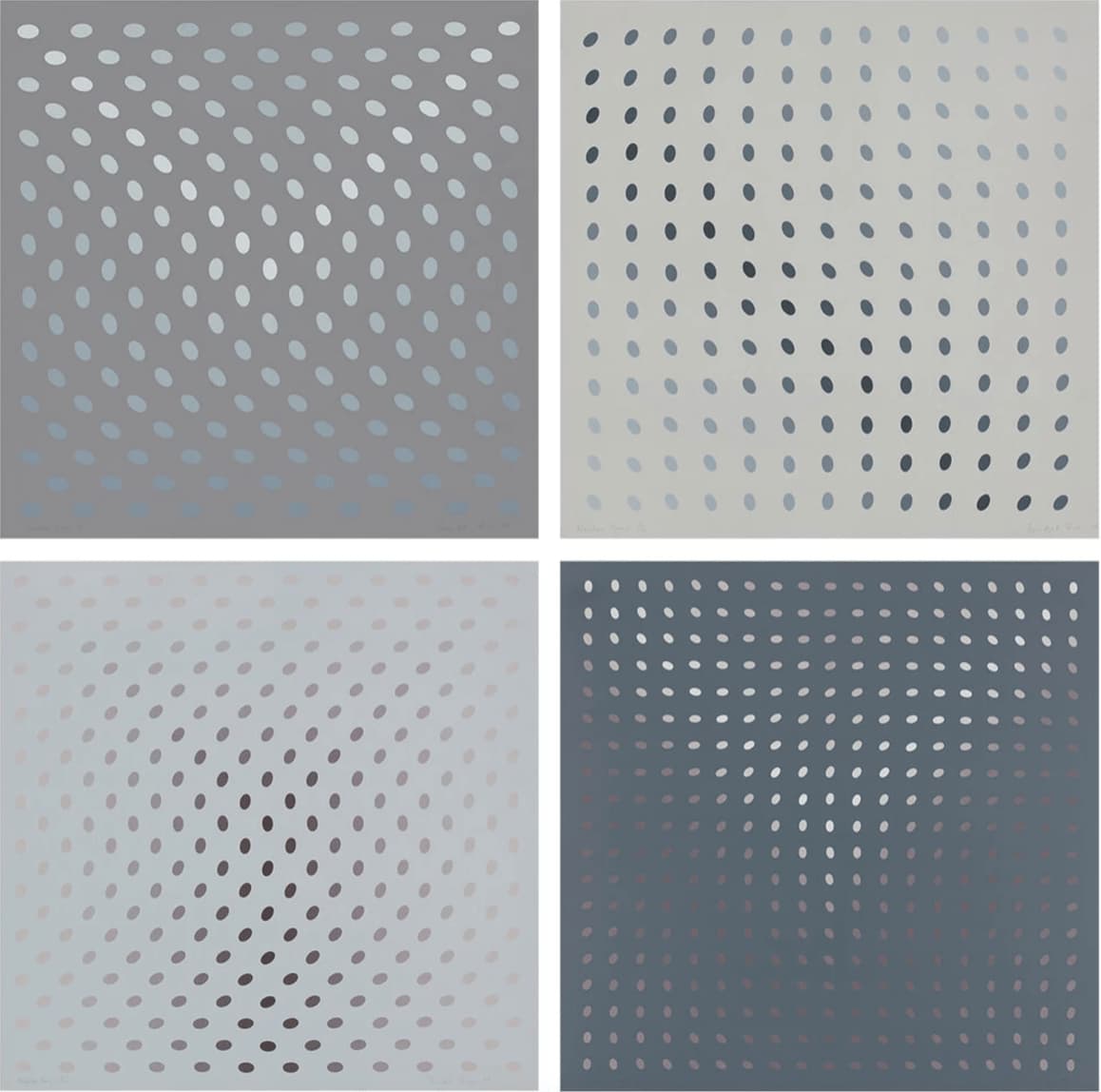 Bridget Riley, Untitled (Nineteen Greys), 1968