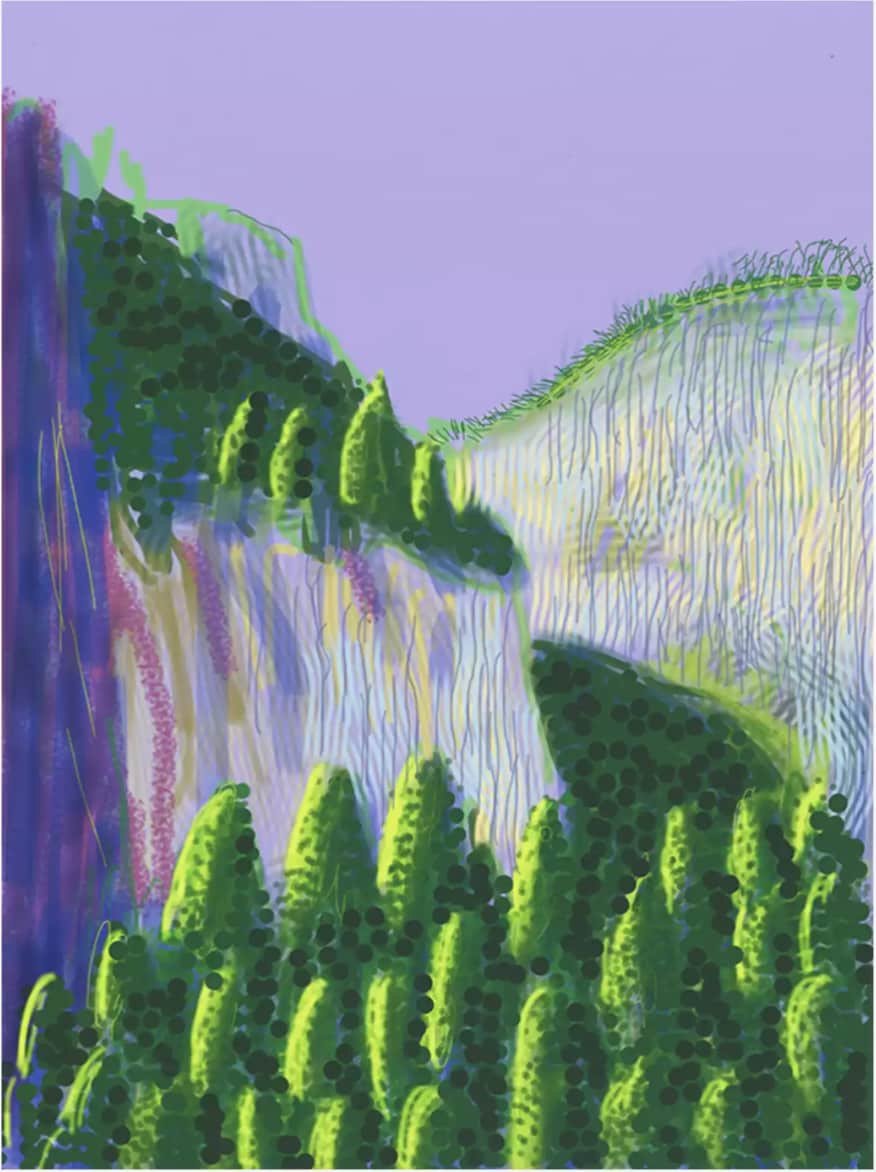 David Hockney, No. 11 from the Yosemite Suite, 2010