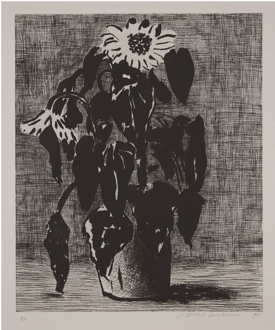 David Hockney, Sunflower I, 1995