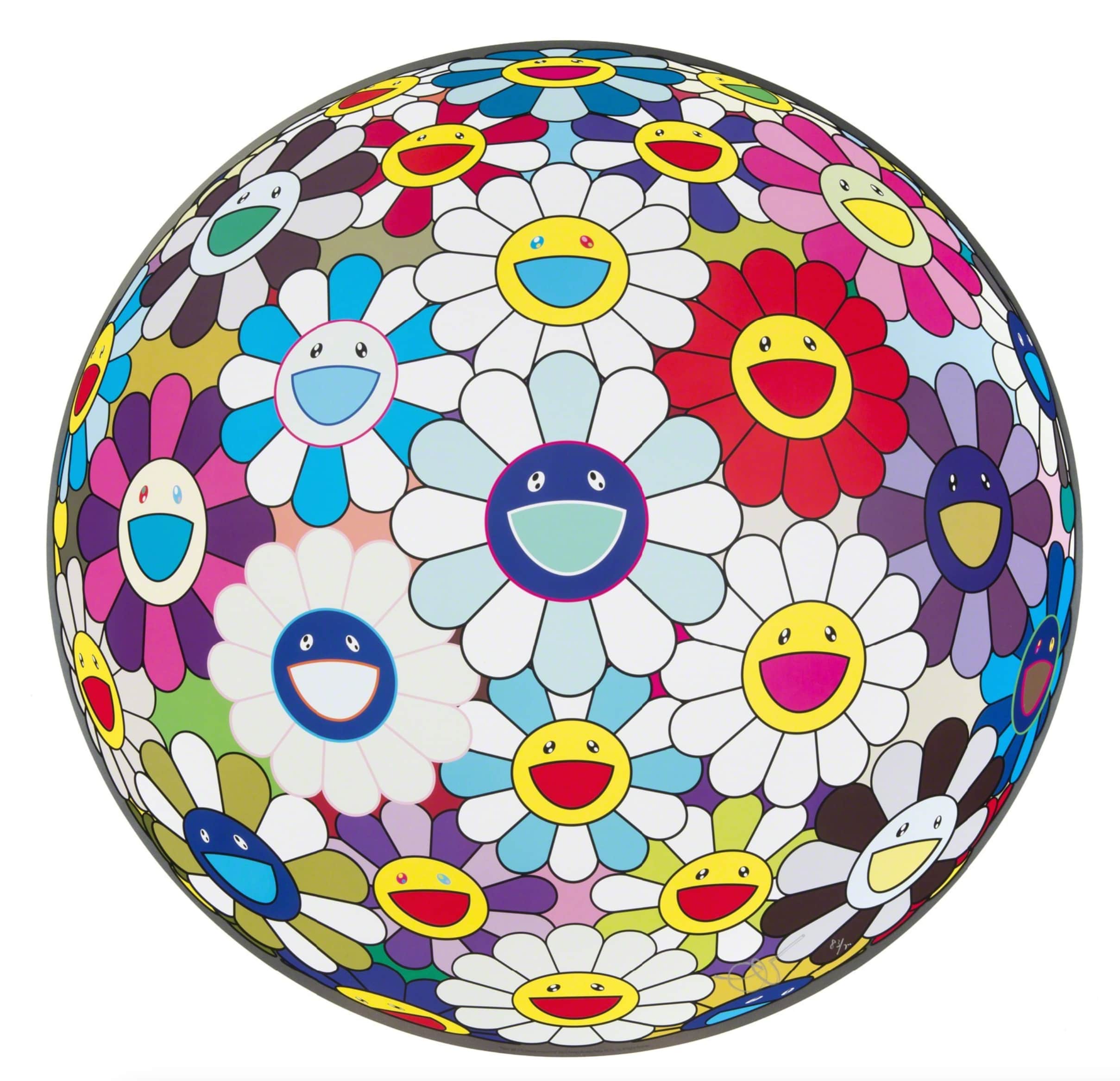 Takashi Murakami, Flower Ball 3D Sequoia Sempervirens, 2013