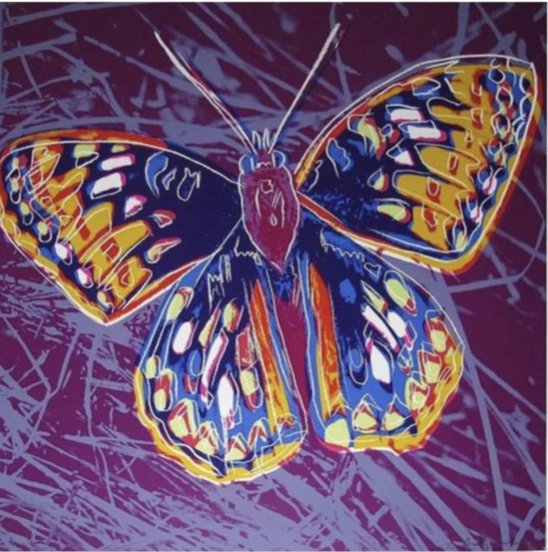 Andy Warhol San Francisco Silverspot Butterfly (FS II.298) Screenprint on Lenox Museum Board from the portfolio Endangered Species, comprising ten...
