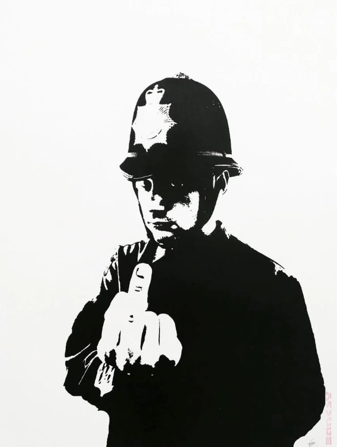 Banksy, Rude Copper (Unsigned), 2002