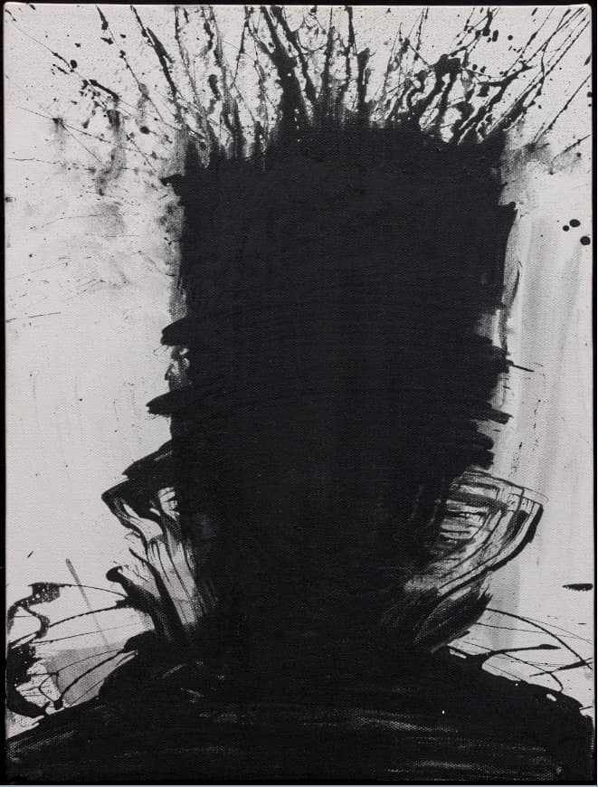 Richard Hambleton, Shadow Head With White Background, 1992
