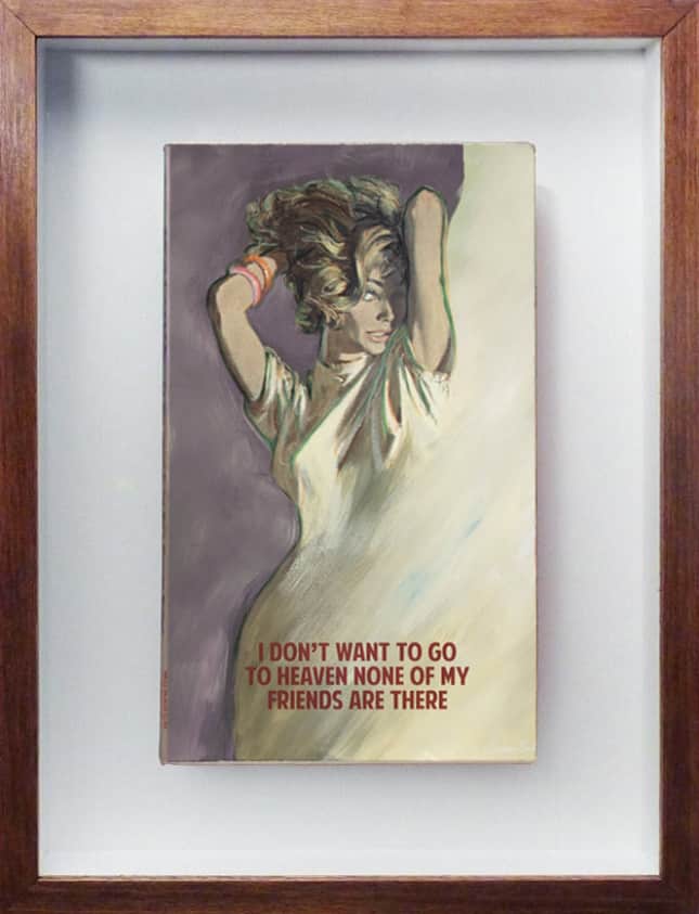 The Connor Brothers I Don't Want To Go To Heaven Hand Painted Vintage Paperback with Silkscreen