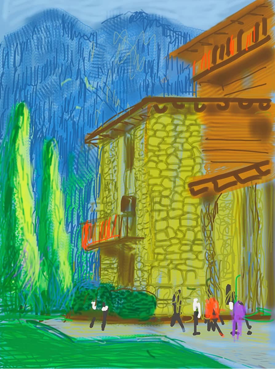 David Hockney, Yosemite No. 1, from "The Yosemite Suite", 2010