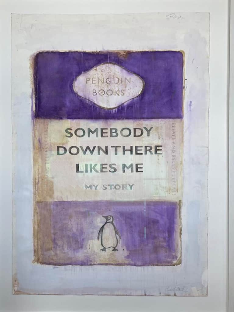 Harland Miller Somebody Down There Likes Me Watercolour on paper