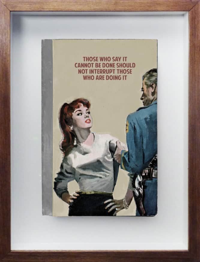 The Connor Brothers Those Who Say It Cannot Be Done Hand Painted Vintage Paperback with Silkscreen