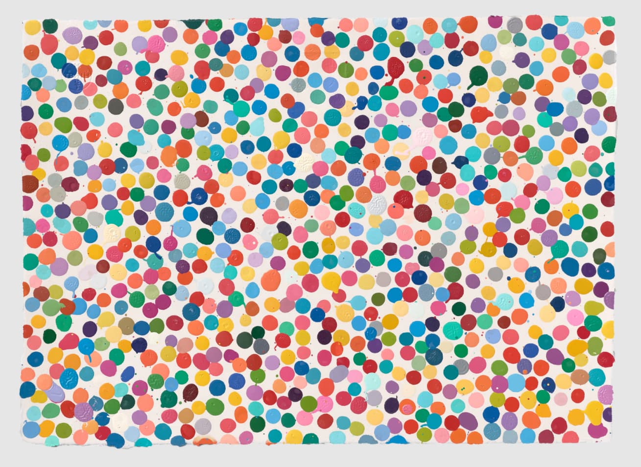 Damien Hirst, The Currency 403 "Green here, yellow there", 2021