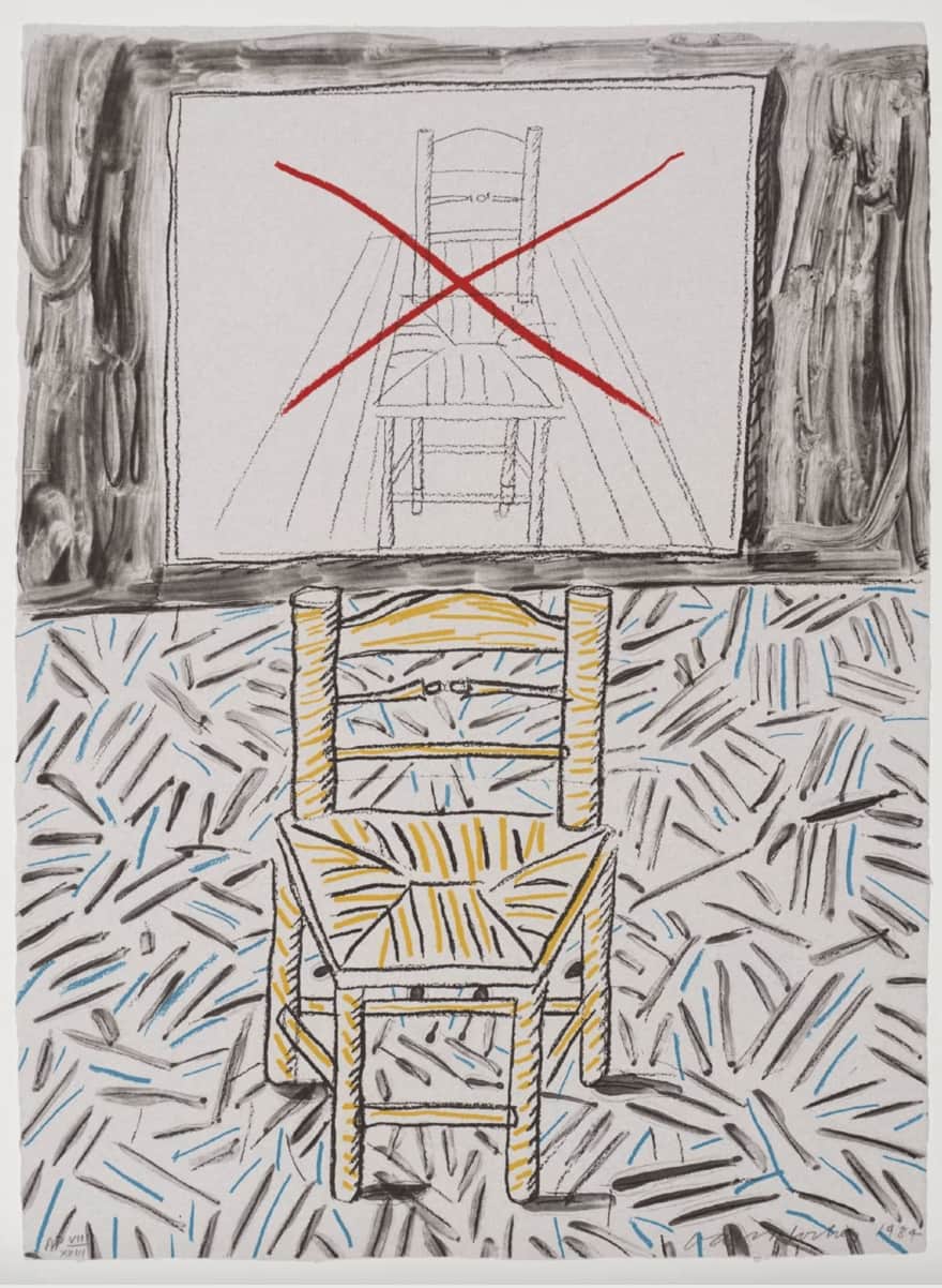 David Hockney, The Perspective Lesson, from Moving Focus Series, 1984