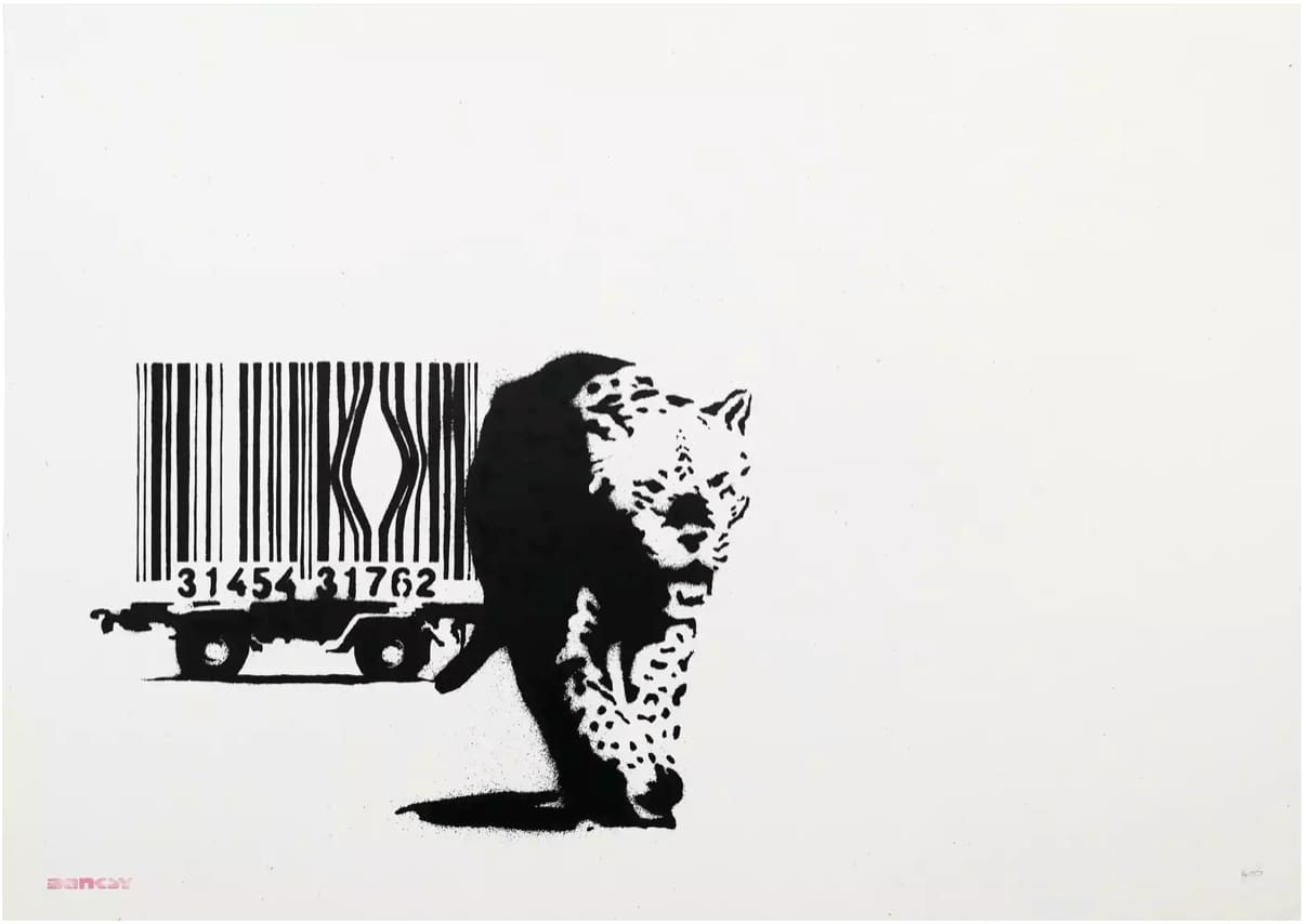 Banksy Barcode (Unsigned) Screenprint on Paper