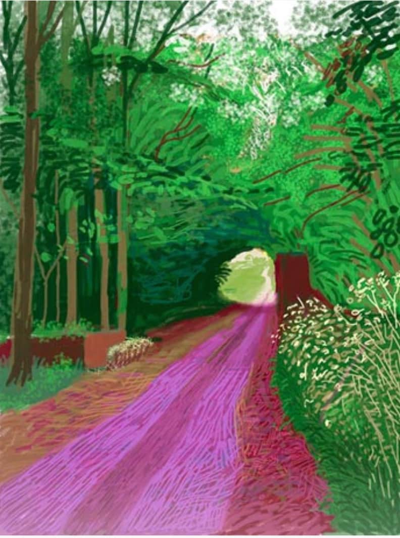 David Hockney, Arrival of Spring in Woldgate, 31 May, No.1, 2011