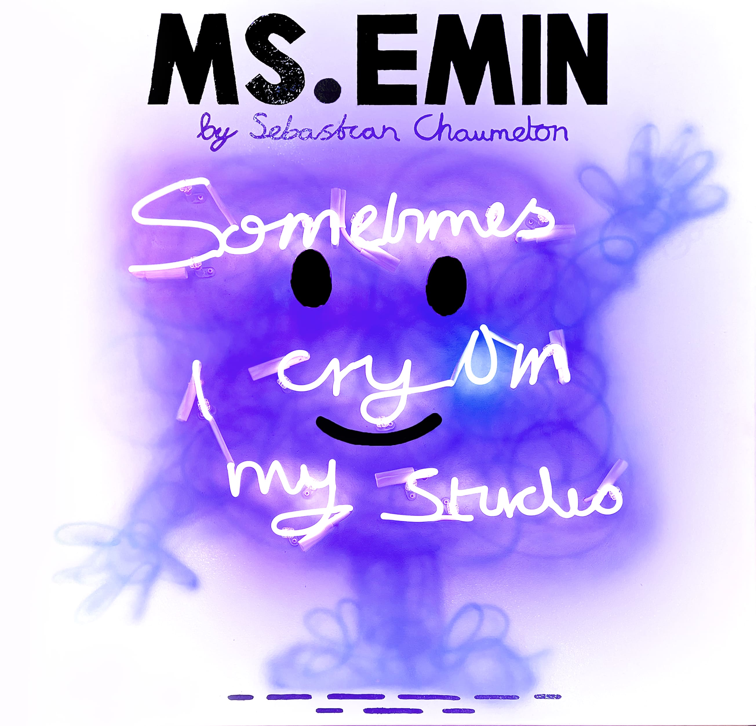 Sebastian Chaumeton Ms. Emin Neon & Acrylic on Canvas