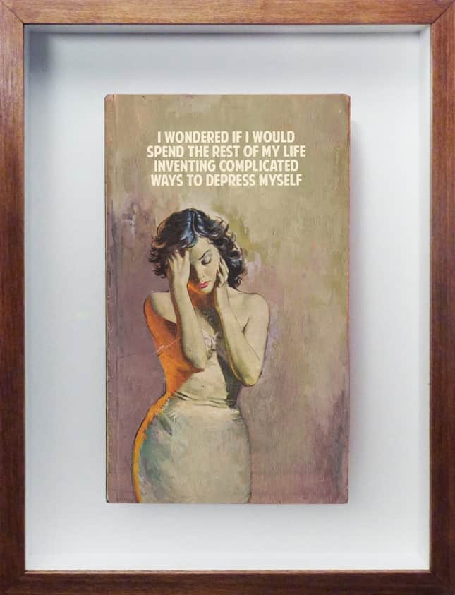 The Connor Brothers Complicated Ways hand Painted Vintage Paperback with Silkscreen
