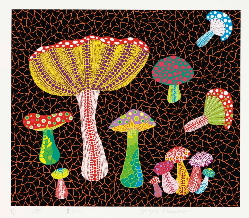 Yayoi Kusama, Toadstools, 1990 | Maddox Gallery
