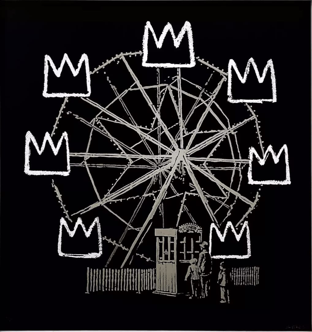 Banksy Banksquiat (Black) - Signed Screenprint