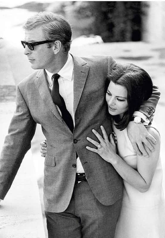 Terry O'Neill, Michael Caine with Giovanna Ralli, 1968