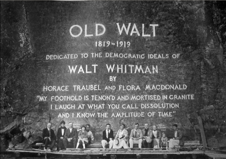 Dedication of Old Walt at Bon Echo, c. 1919