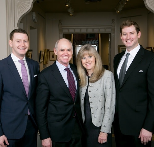 From left: Craig, Alan, Helen, and Jonathan Klinkhoff