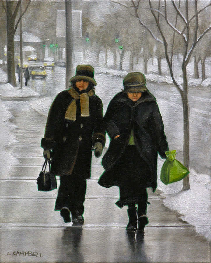 Laurie Campbell | Heading Home, 2011 | Oil on canvas 10 x 8 in.