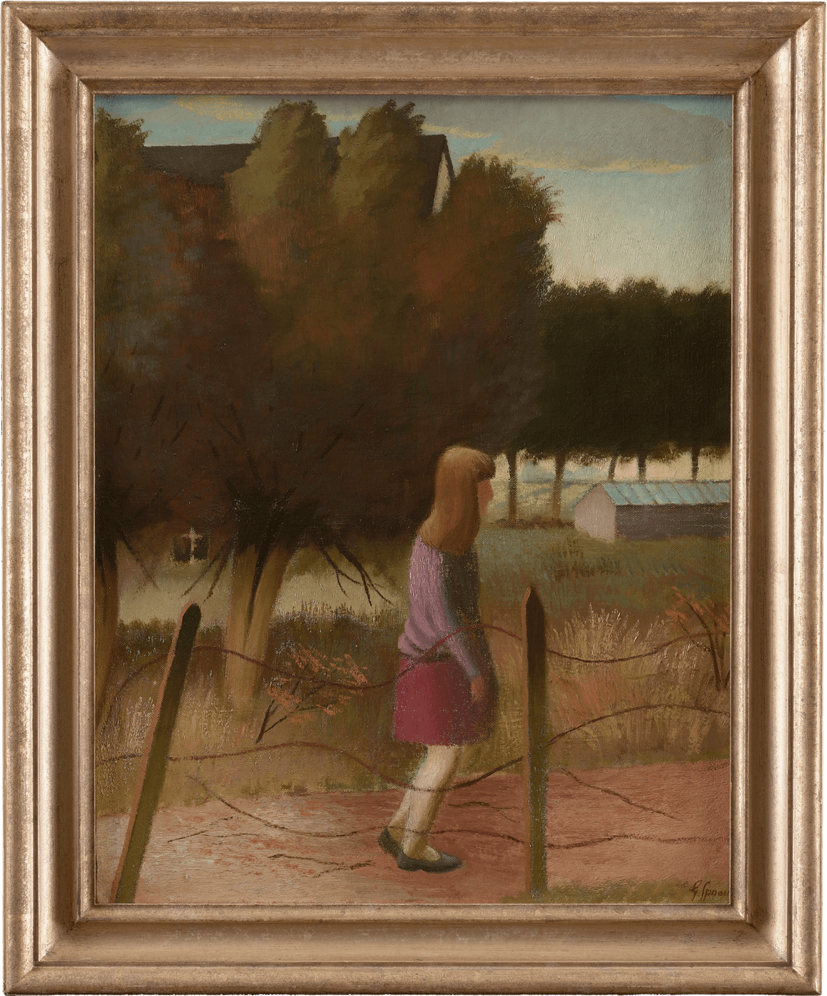 Gilbert Spencer, Girl at Garsington, 1938