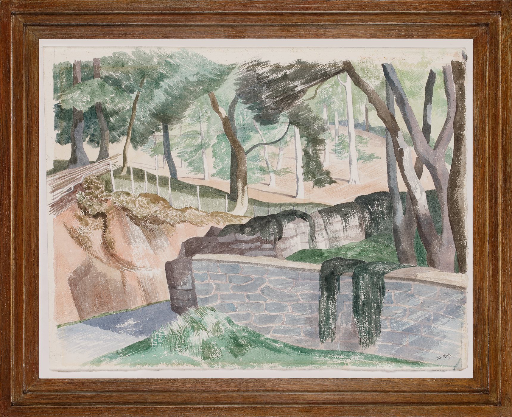 John Nash, Wooded Bank, Meifod, Montgomeryshire, 1960s