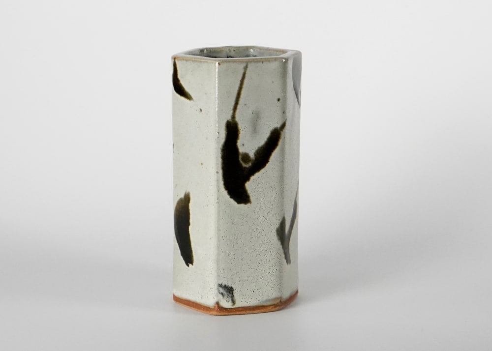 Hamada Shoji 濱田庄司, Tenmoku Glazed Vase 天目掛分花瓶 | Dai Ichi 