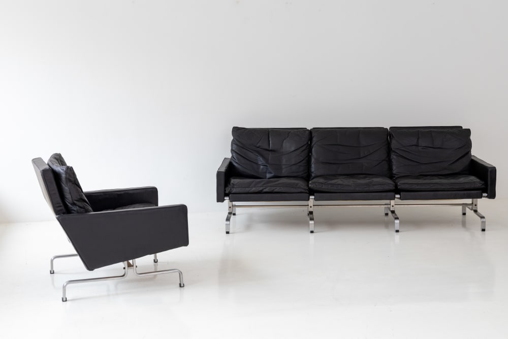 Poul Kjærholm - PK31 Three-Seat Sofa and Armchair, circa. 1958