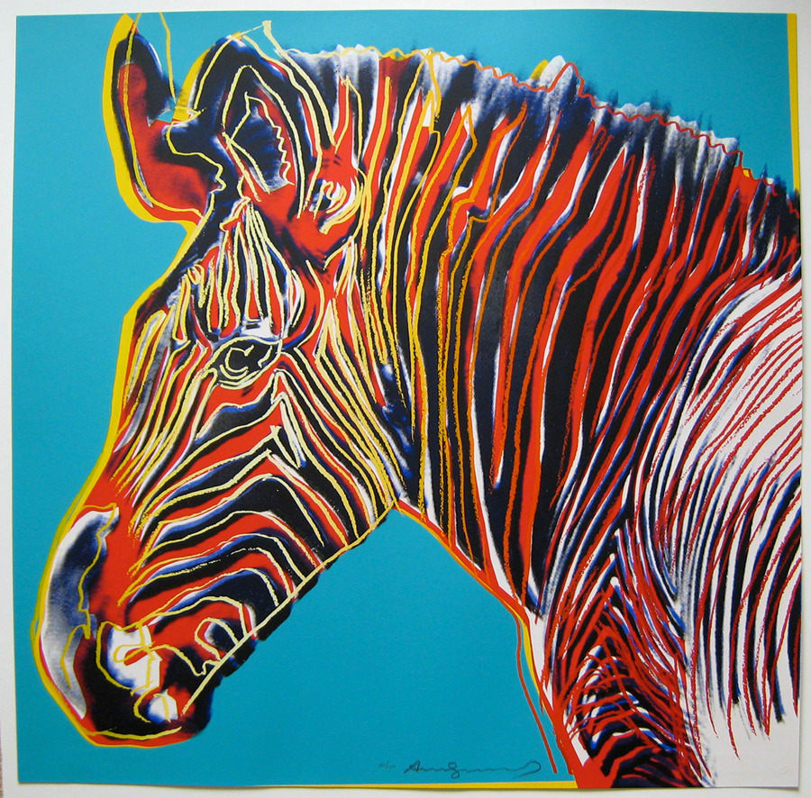 Andy Warhol Grevy's Zebra from Endangered Species | Guy Hepner