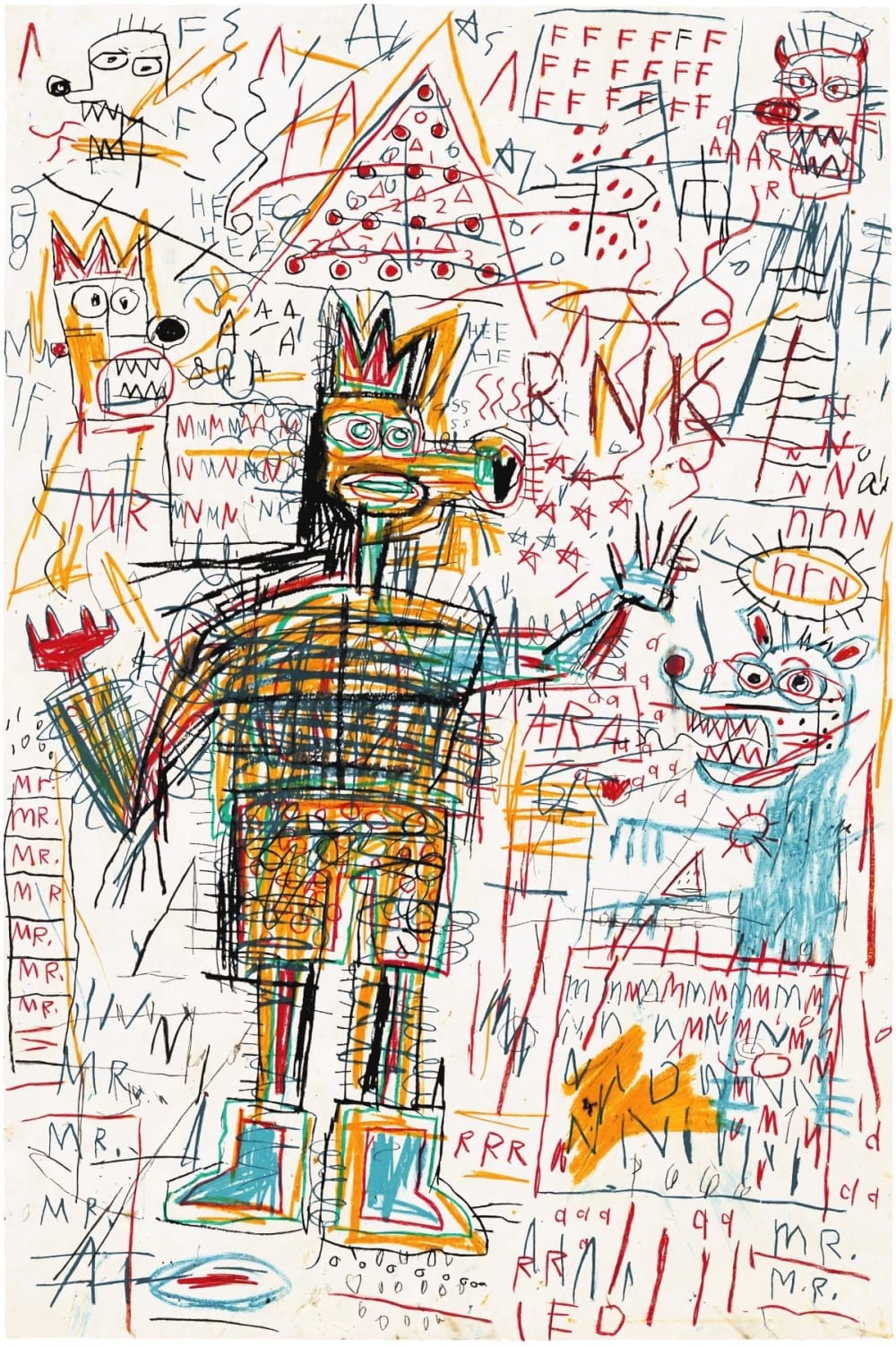 Jean-Michel Basquiat, Untitled 3, from The Figure Portfolio