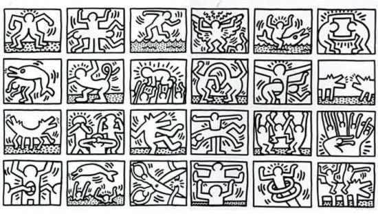 Keith Haring Wooden Cubes Puzzle - SFMOMA Museum Store