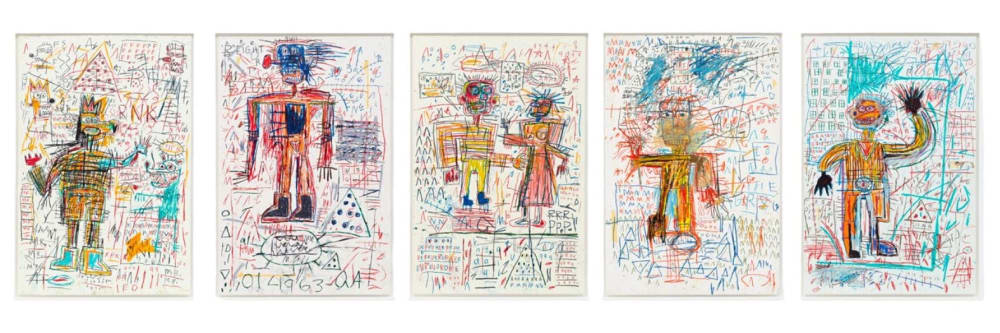 Jean-Michel Basquiat, Untitled 4, from The Figure Portfolio