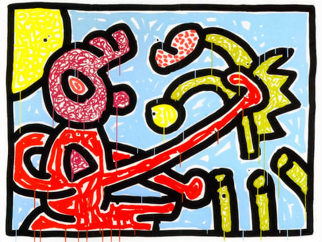 Keith Haring Flowers 4 1990 | Guy Hepner