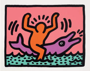 アート・デザイン・音楽 keith haring taschen pop art kaws ny Death NYC sérigraphie 32x45 pop art keith Haring Kaws réf