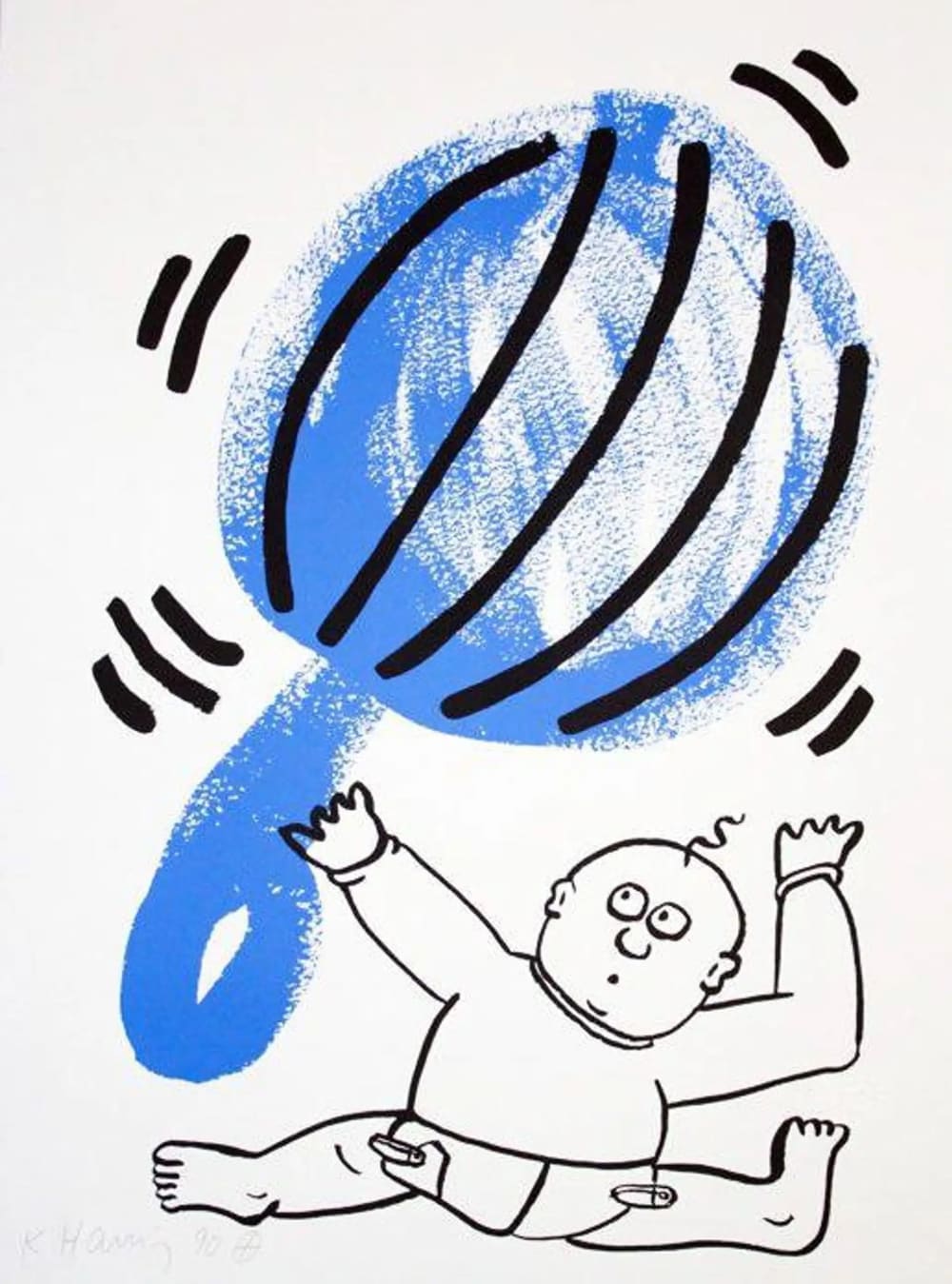 Keith Haring, The Story of Red and Blue 3 (Littmann PP. 129