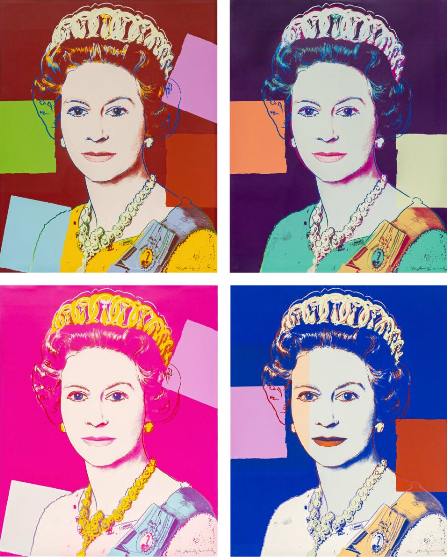 Andy Warhol, Queen Elizabeth II F.S. II 334-337, from