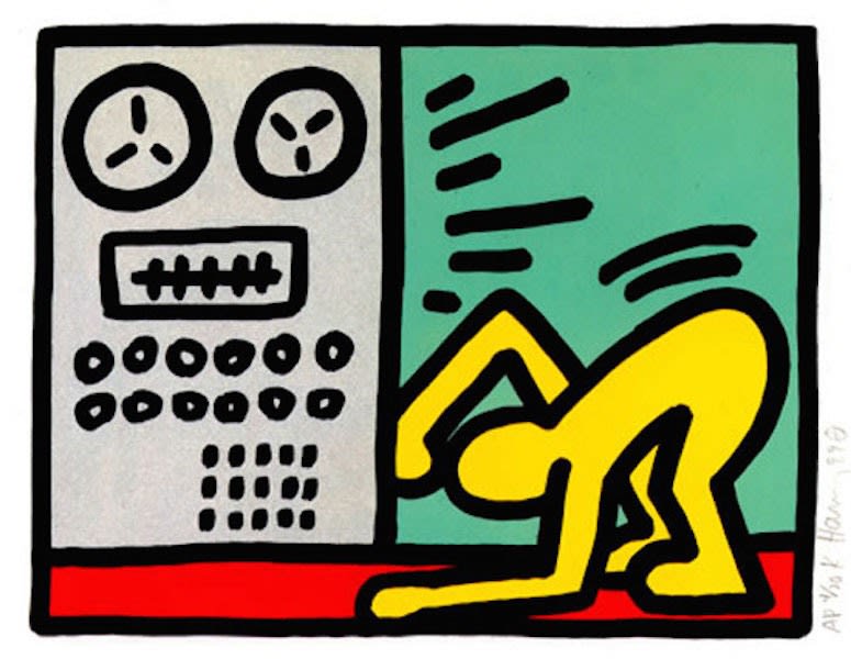 Keith Haring、The Story of Jason 131 Keith Haring, Pop Shop III (D) (Littmann PP. 145) , 1989