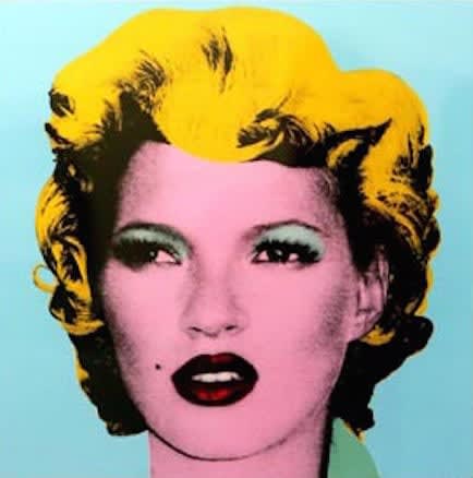 Banksy, Kate Moss Black and White, 2015 | Guy Hepner