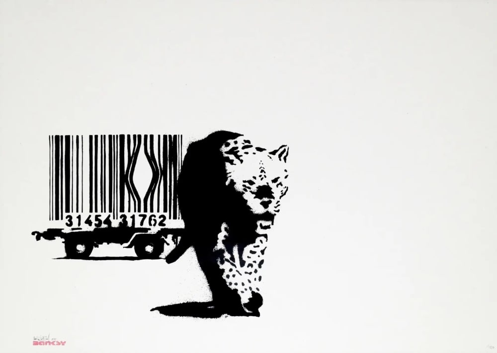 Banksy Barcode Leopard, 2002 | Guy Hepner