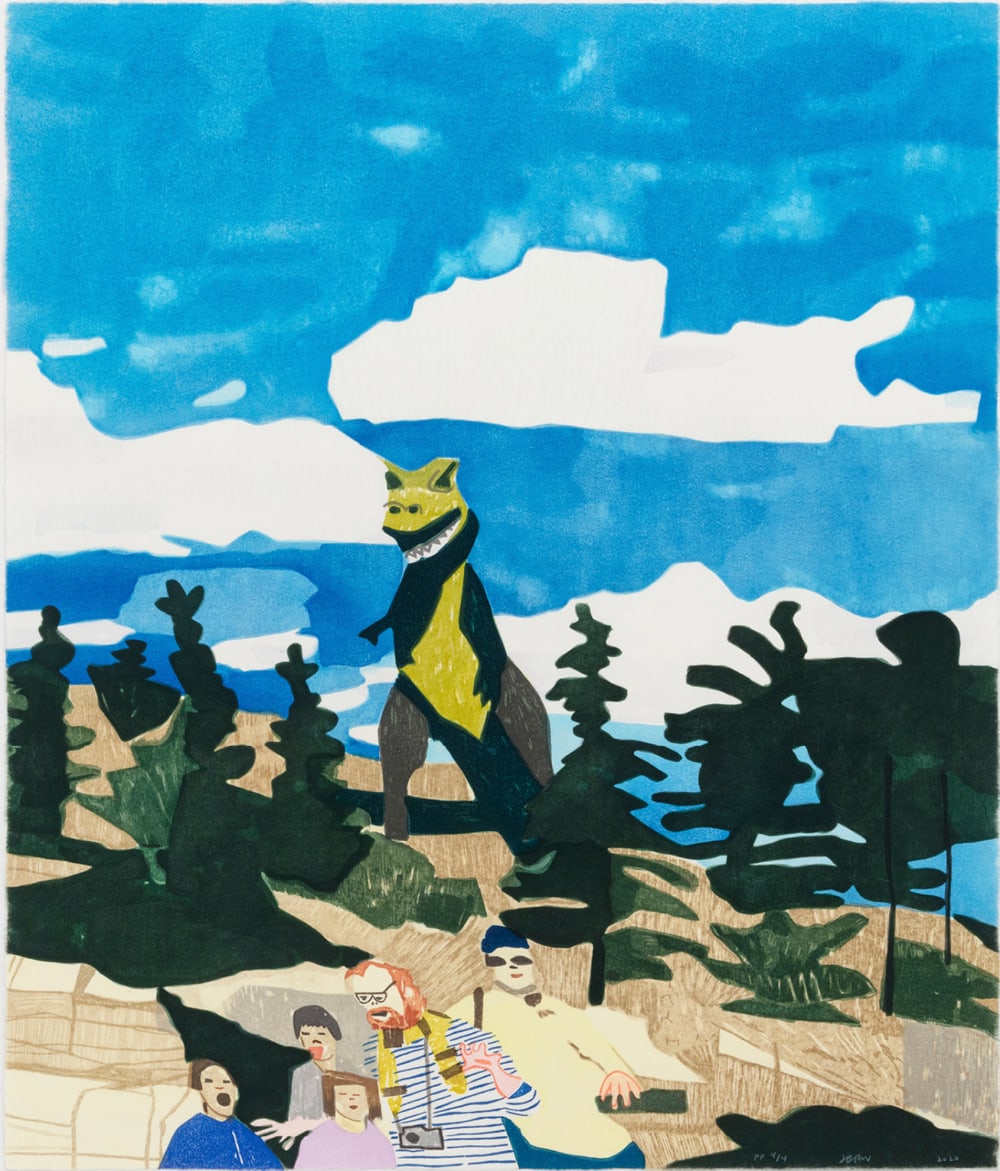 Jonas Wood, Four Landscapes (Spring), 2020 | Guy Hepner