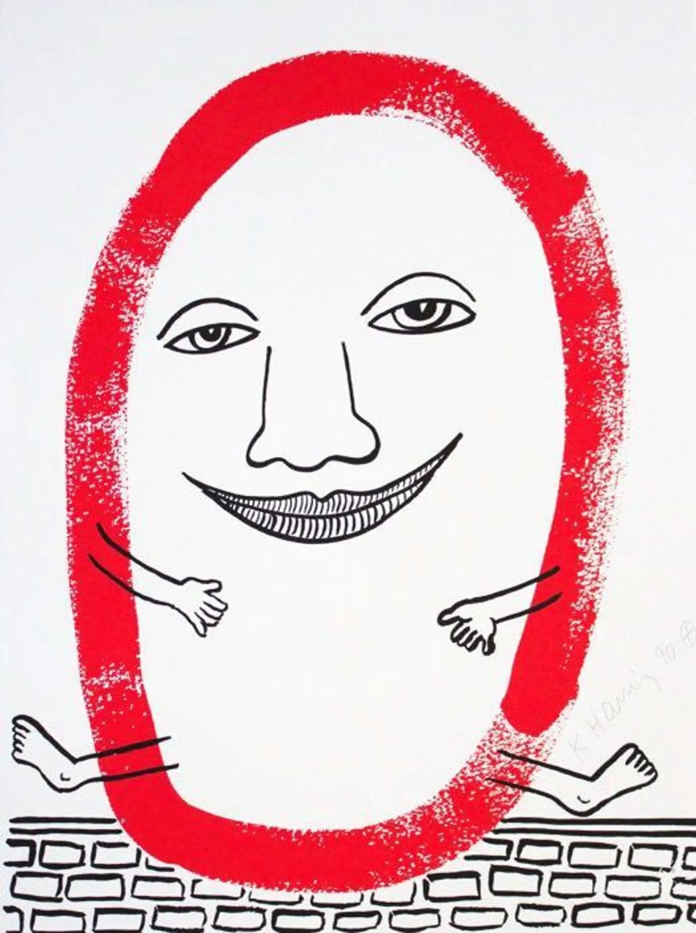 Keith Haring | Untitled (Story of Red and Blue) (1989