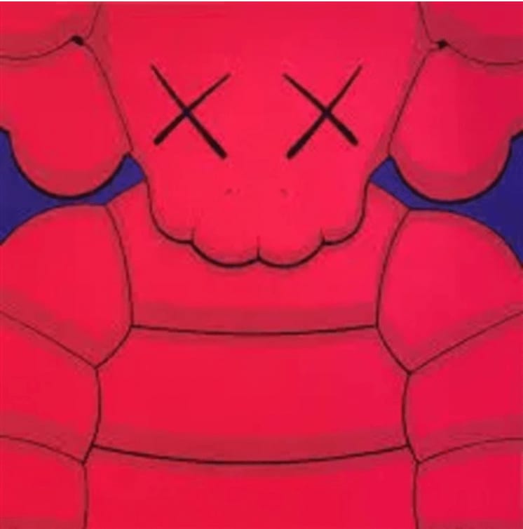 KAWS, WHAT PARTY (red) , 2020 | Guy Hepner