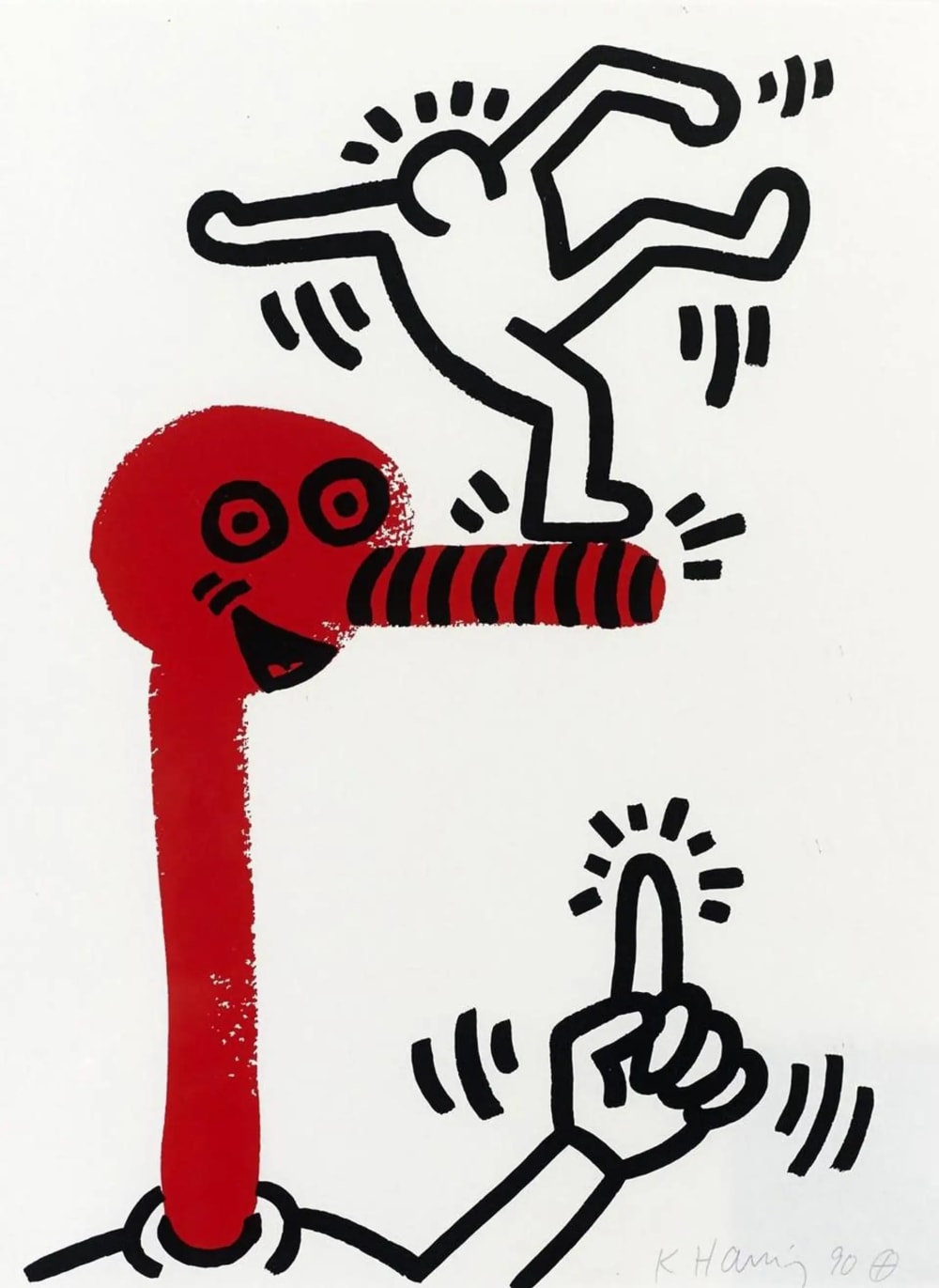 Keith Haring | Untitled (Story of Red and Blue) (1989